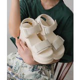 【25年春夏新作】厚底 プラットフォーム ベルクロ サンダル | DEMETER | 詳細画像23