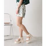 【25年春夏新作】厚底 プラットフォーム ベルクロ サンダル | DEMETER | 詳細画像26