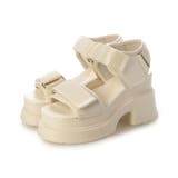 【25年春夏新作】厚底 プラットフォーム ベルクロ サンダル | DEMETER | 詳細画像38