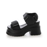 【25年春夏新作】厚底 プラットフォーム ベルクロ サンダル | DEMETER | 詳細画像39