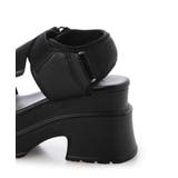 【25年春夏新作】厚底 プラットフォーム ベルクロ サンダル | DEMETER | 詳細画像43