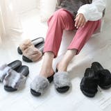 【25年秋冬再販】厚底ソール ボリューム抜群 ファーサンダル | DEMETER | 詳細画像10 