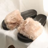 【25年秋冬再販】厚底ソール ボリューム抜群 ファーサンダル | DEMETER | 詳細画像15 