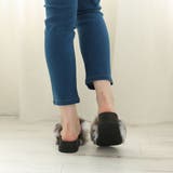 【25年秋冬再販】厚底ソール ボリューム抜群 ファーサンダル | DEMETER | 詳細画像26 