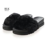 【25年秋冬再販】厚底ソール ボリューム抜群 ファーサンダル | DEMETER | 詳細画像27 