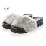 【25年秋冬再販】厚底ソール ボリューム抜群 ファーサンダル | DEMETER | 詳細画像28 