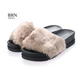 【25年秋冬再販】厚底ソール ボリューム抜群 ファーサンダル | DEMETER | 詳細画像29 