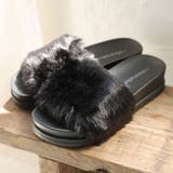 【25年秋冬再販】厚底ソール ボリューム抜群 ファーサンダル | DEMETER | 詳細画像3 