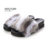 【25年秋冬再販】厚底ソール ボリューム抜群 ファーサンダル | DEMETER | 詳細画像30 