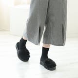 【25年秋冬再販】厚底ソール ボリューム抜群 ファーサンダル | DEMETER | 詳細画像5 