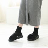 【25年秋冬再販】厚底ソール ボリューム抜群 ファーサンダル | DEMETER | 詳細画像6 