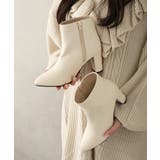 【25年秋冬再販】8.0cm 太ヒール ポインテッドトゥ ショートブーツ | DEMETER | 詳細画像38 