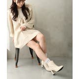 【25年秋冬再販】8.0cm 太ヒール ポインテッドトゥ ショートブーツ | DEMETER | 詳細画像40 