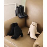 【25年秋冬再販】8.0cm 太ヒール ポインテッドトゥ ショートブーツ | DEMETER | 詳細画像45 