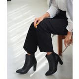 【25年秋冬再販】8.0cm 太ヒール ポインテッドトゥ ショートブーツ | DEMETER | 詳細画像47 