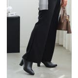 【25年秋冬再販】8.0cm 太ヒール ポインテッドトゥ ショートブーツ | DEMETER | 詳細画像49 