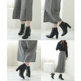 【25年秋冬再販】8.0cm 太ヒール ポインテッドトゥ ショートブーツ | DEMETER | 詳細画像64 