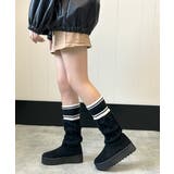 【25年秋冬新作】厚底 リブニットソックス ムートンブーツ | DEMETER | 詳細画像12 