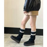 【25年秋冬新作】厚底 リブニットソックス ムートンブーツ | DEMETER | 詳細画像13 