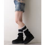 【25年秋冬新作】厚底 リブニットソックス ムートンブーツ | DEMETER | 詳細画像16 