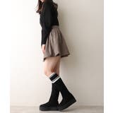 【25年秋冬新作】厚底 リブニットソックス ムートンブーツ | DEMETER | 詳細画像22 