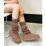 【25年秋冬新作】厚底 リブニットソックス ムートンブーツ | DEMETER | 詳細画像27 