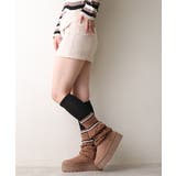 【25年秋冬新作】厚底 リブニットソックス ムートンブーツ | DEMETER | 詳細画像38 