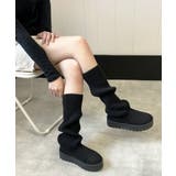 【25年秋冬新作】厚底 ニットソックス ムートンブーツ | DEMETER | 詳細画像15 