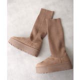 【25年秋冬新作】厚底 ニットソックス ムートンブーツ | DEMETER | 詳細画像24 