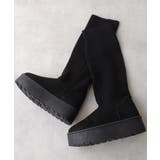 【25年秋冬新作】厚底 ニットソックス ムートンブーツ | DEMETER | 詳細画像3 