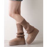 オーク | 【25年秋冬新作】厚底 ニットソックス ムートンブーツ | DEMETER