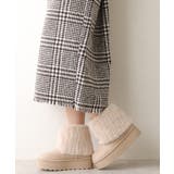 【25年秋冬新作】厚底 ファーカバー ショート丈 ムートンブーツ | DEMETER | 詳細画像17 