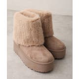 【25年秋冬新作】厚底 ファーカバー ショート丈 ムートンブーツ | DEMETER | 詳細画像21 