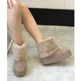 【25年秋冬新作】厚底 ファーカバー ショート丈 ムートンブーツ | DEMETER | 詳細画像22 