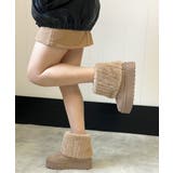 【25年秋冬新作】厚底 ファーカバー ショート丈 ムートンブーツ | DEMETER | 詳細画像25 