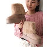 【25年秋冬新作】厚底 ファーカバー ショート丈 ムートンブーツ | DEMETER | 詳細画像28 