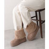 【25年秋冬新作】厚底 ファーカバー ショート丈 ムートンブーツ | DEMETER | 詳細画像29 