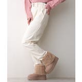 【25年秋冬新作】厚底 ファーカバー ショート丈 ムートンブーツ | DEMETER | 詳細画像32 