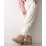 【25年秋冬新作】厚底 ファーカバー ショート丈 ムートンブーツ | DEMETER | 詳細画像33 