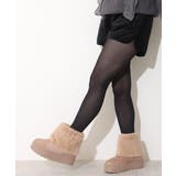 【25年秋冬新作】厚底 ファーカバー ショート丈 ムートンブーツ | DEMETER | 詳細画像38 