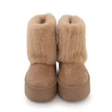 【25年秋冬新作】厚底 ファーカバー ショート丈 ムートンブーツ | DEMETER | 詳細画像42 