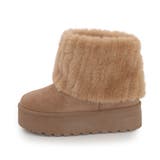 【25年秋冬新作】厚底 ファーカバー ショート丈 ムートンブーツ | DEMETER | 詳細画像43 