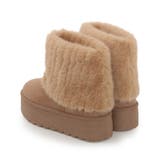 【25年秋冬新作】厚底 ファーカバー ショート丈 ムートンブーツ | DEMETER | 詳細画像44 