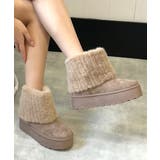 オーク | 【25年秋冬新作】厚底 ファーカバー ショート丈 ムートンブーツ | DEMETER