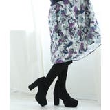 【25年秋冬再販】厚底 プラットフォーム 太ヒール ストレッチ ロングブーツ | DEMETER | 詳細画像90 