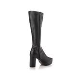 【25年秋冬再販】厚底 プラットフォーム 太ヒール ストレッチ ロングブーツ | DEMETER | 詳細画像96 