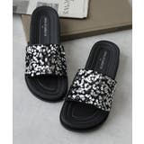 【25年春夏新作】軽量 厚底 スパンコール スライドサンダル | DEMETER | 詳細画像11