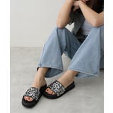 【25年春夏新作】軽量 厚底 スパンコール スライドサンダル | DEMETER | 詳細画像13