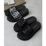 【25年春夏新作】軽量 厚底 スパンコール スライドサンダル | DEMETER | 詳細画像2