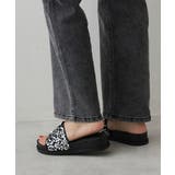 【25年春夏新作】軽量 厚底 スパンコール スライドサンダル | DEMETER | 詳細画像25